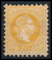 * 1867 2kr Sötétnarancs, Eredeti Gumival és Halvány Falcnyommal / Dark Orange With Original Gum And Light Hinge. Certifi - Andere & Zonder Classificatie