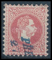 O 1867 5kr Pontozott Fejképalap Kék Bélyegzéssel / Dotted Medaillon And Blue Cancellation - Altri & Non Classificati