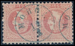 O 1867 5kr Pár/pair, Kék/blue 'MOHOL' (Gudlin 500 P) - Sonstige & Ohne Zuordnung