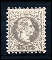 * 1867 25kr Szürkéslila Eredeti Gumival, Nagy Vízjellel  / Mi 40 Greyish Purple, With Original Gum And Big Watermark. Ce - Otros & Sin Clasificación