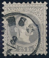 O 1867 25kr Szürkésibolya / Mi 40 Gray-violet '(P)EST' (55.000) - Autres & Non Classés
