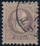 O 1867 25kr Barnásibolya / Mi 40 Brown-violet '(PE)ST' (60.000) - Other & Unclassified