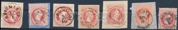 O 1867 7 Db Bélyeg / 7 Stamps 'REISMARKT', 'STEIERDORF', 'N:SZ:MIKLOS', 'PUJ',  'ROMAN-BOGSCHAN', 'KAKOVA', 'SAMOBOR' - Other & Unclassified