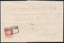 1867 5kr Levélen / On Cover 'ÉRSEKÚJVÁR' - Pest - Autres & Non Classés