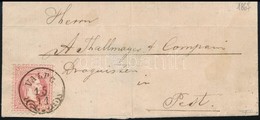 1867 5kr Levélen / On Cover 'VALPO' - 'PEST' - Other & Unclassified