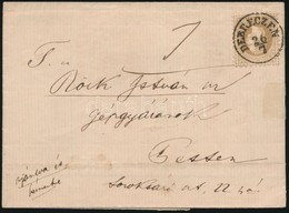 1868 15kr Távolsági Ajánlott Levélen / On Registered Domestic Cover 'DEBRECZEN' - Pest - Sonstige & Ohne Zuordnung