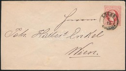 1869 5kr Díjjegyes Levél / PS-cover 'LŐCSE' - Wien - Autres & Non Classés