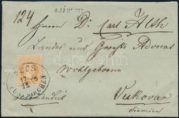 1869 Ajánlott Levél 15kr Bérmentesítéssel / Registered Cover With 15kr Franking 'PÉCS / FÜNFKIRCHEN' - Vukovar - Otros & Sin Clasificación