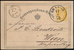 1870 2kr Díjjegyes Levelezőlap Osztrák Címerrel / PS-card With Austrian Coat-of-arms 'BRASSÓ' - 'WIEN' - Autres & Non Classés