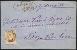 1870 15kr Elfogazva Ajánlott Levélen, Ritka Ellipszis Alakú Ajánlási Bélyegzéssel / 15kr On Registered Cover 'LŐCSE' - J - Sonstige & Ohne Zuordnung