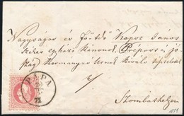 1871 5kr Levélen / On Cover 'PÁPA' - Szombathely - Autres & Non Classés