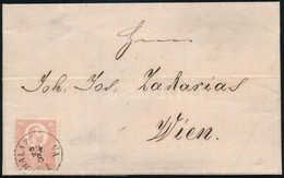 1871 Kőnyomat 5kr Levélen / Mi 3 On Cover 'BALÁZS(FAL)VA' - 'WIEN', Ex Ryan - Otros & Sin Clasificación