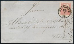 1871 Kőnyomat 5kr Levélen / Mi 3 On Cover 'MISKOLCZ' - Wien - Sonstige & Ohne Zuordnung