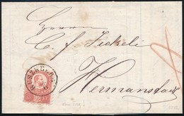 1872 5kr Távolsági Levélen, Hibás A Bélyegzés - A Nap Nincsen Jelölve / 5kr On Domestic Cover, Day Missing In Postmark ' - Other & Unclassified