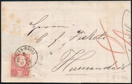 1873 5kr Számla Levélen / On Receipt Cover 'RUSZKA-BÁNYA' - Sonstige & Ohne Zuordnung