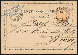 1874 Díjjegyes Levelezőlap, Narancs / PS-card, Orange 'ESZEK-OBERSTADT / OSIEK GOR.GRAD' - Autres & Non Classés