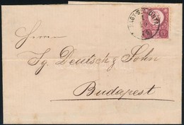 1874 Réznyomat 5kr Levélen / Mi 10 On Cover 'NAGY-SZALONTA' - Budapest - Sonstige & Ohne Zuordnung