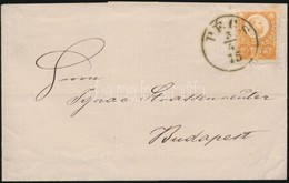 1875 Réznyomat 2kr Narancs, Levélen / Mi 8a On Cover 'PÉCS' - Budapest - Autres & Non Classés