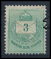 ** 1881 3kr Kitörési Festékfoltokkal (ex Lovász) / Paint Spots - Autres & Non Classés