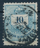 O 1881 10kr, Bal Felső Saroknál Vésésjavítás (ex Lovász) / Retouche - Altri & Non Classificati