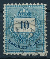 O 1881 10kr, Bal Oldalon Vésésjavítás, Durva Gyöngyjavítás (ex Lovász) / Retouches - Other & Unclassified