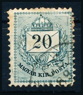 O 1881 20kr, A Bal Alsó Háromszögnél Vésésjavítás (ex Lovász) / Retouche - Other & Unclassified