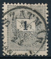 O 1889 1kr 'E' Vastag Szám / Mi 27 II B, Dick Number - Sonstige & Ohne Zuordnung