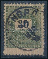 O 1889 30kr Alul Elfogazva, Két Foglyuk Kimaradt, Mert Megugrott A Fogazóléc / Shifted Perforation - Sonstige & Ohne Zuordnung