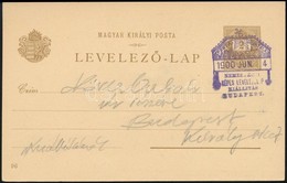 1900 2kr Millenniumi Helyi Díjjegyes Levelezőlap NEMZETKÖZI KÉPES LEVELEZŐLAP KIÁLLÍTÁS  Alkalmi Bélyegzéssel / Milleniu - Autres & Non Classés