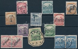 O 1919 Szükségportó összeállítás Klf Felülnyomatokkal, 13 érték / Auxiliary Postage Due Stamps, 13 Pieces - Altri & Non Classificati