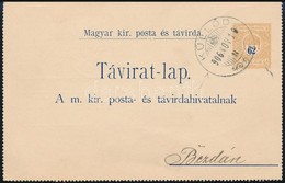 1906 Díjjegyes Távirat / PS-telegramm 'KÜLLŐD - Bezdán - Sonstige & Ohne Zuordnung