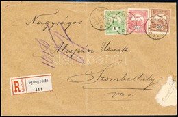 1907 Ajánlott Levél 3 Színű Turul Bérmentesítéssel / Registered Cover - Sonstige & Ohne Zuordnung