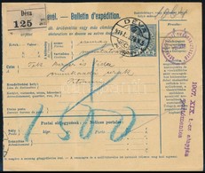 1911 Portómentes Csomagszállító  / Postage Free Parcel Card - Autres & Non Classés