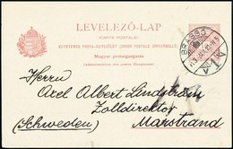 1913 Díjjegyes Levelezőlap Svédországba / PS-card To Sweden - Sonstige & Ohne Zuordnung