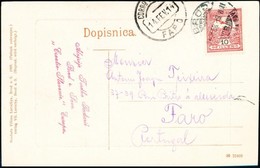 1914 Képeslap A Portugáliai Faroba / Postcard To Faro, Portugal - Autres & Non Classés