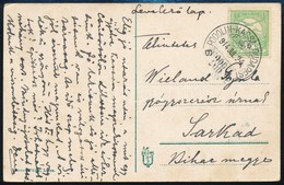 1914 Képeslap PODOLIN-KASSA-BUDAPEST 288 B Vasúti Bélyegzéssel / Postcard With Railway Cancellation - Autres & Non Classés