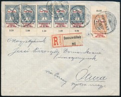 1915 Ajánlott Levél 6 Bélyeges Bérmentesítéssel Óturára / Registered Cover - Autres & Non Classés