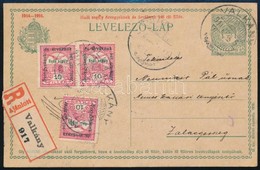 1916 Ajánlott Levelezőlap Díjkiegészítéssel / Registered PS-card With Additional Franking 'VALKÁNY' - Sonstige & Ohne Zuordnung