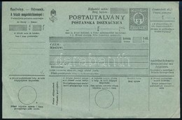1916 Magyar-horvát Nyelvű Teljes Postautalvány, Használatlan / Hungarian-Croatian PS-money Order, Unused - Sonstige & Ohne Zuordnung