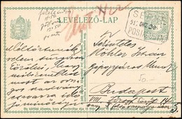 1917 Díjjegyes Levelezőlap SERKE Postaügynökségi Bélyegzéssel / PS-card With Postal Agency Postmark - Autres & Non Classés