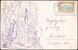 1920 Képeslap ANDRÁSFA Postaügynökségi Bélyegzéssel / Postcard With Postal Agency Postmark - Autres & Non Classés