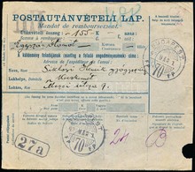 1921 Postautánvételi Lap 1,60K Bérmentesítéssel / PS-COD Card With 1,60K Franking - Autres & Non Classés