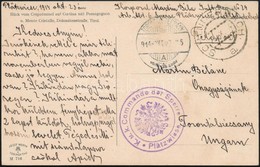 1914 Korai Tábori Posta Képeslap / Field Postcard 'K.u.K. Commando Der Sperre Plätzwiessen' + 'SCHLUDERBACH' - Sonstige & Ohne Zuordnung