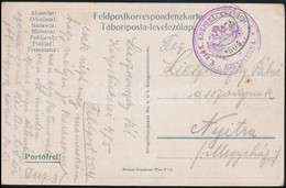 1915 Karácsonyi Katonai Képeslap / Field Postcard 'K. Und K. KORPSBÄCKEREI Nr.5. / OFENPARTIE 4.' + 'FP 504' - Andere & Zonder Classificatie
