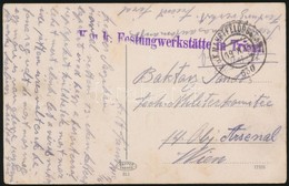 1915 Tábori Posta Képeslap / Field Postcard 'K.u.K. Festungwerkstätte In Triest' + 'HP 630' - Otros & Sin Clasificación