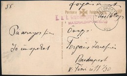 1915 Tábori Posta Képeslap / Field Postcard 'K.u.k. Geniestabsgruppe Des 16 Corps Materialdisponierung' - Other & Unclassified