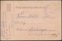 ~1916 Tábori Posta Levelezőlap / Field Postcard 'M.KIR.VIII.SZ. CSENDŐR KERÜLET BELÉNYESI SZÁRNY - Other & Unclassified