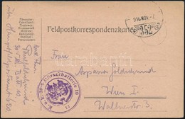 1916 Tábori Posta Levelezőlap / Field Postcard 'K.u.k. 305 Mörserbatterie 10' + 'TP 352' - Andere & Zonder Classificatie