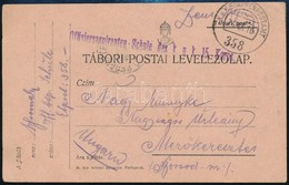 1916 Tábori Posta Levelezőlap / Field Postcard 'Offiziersaspiranten-Schule Des K.u.k. Korps.' - Altri & Non Classificati