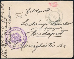 1916 Tábori Posta Levél Tartalommal Montenegróból / Field Post Cover With Content From Montenegro 'K.u.k. STATIONSKOMMAN - Andere & Zonder Classificatie